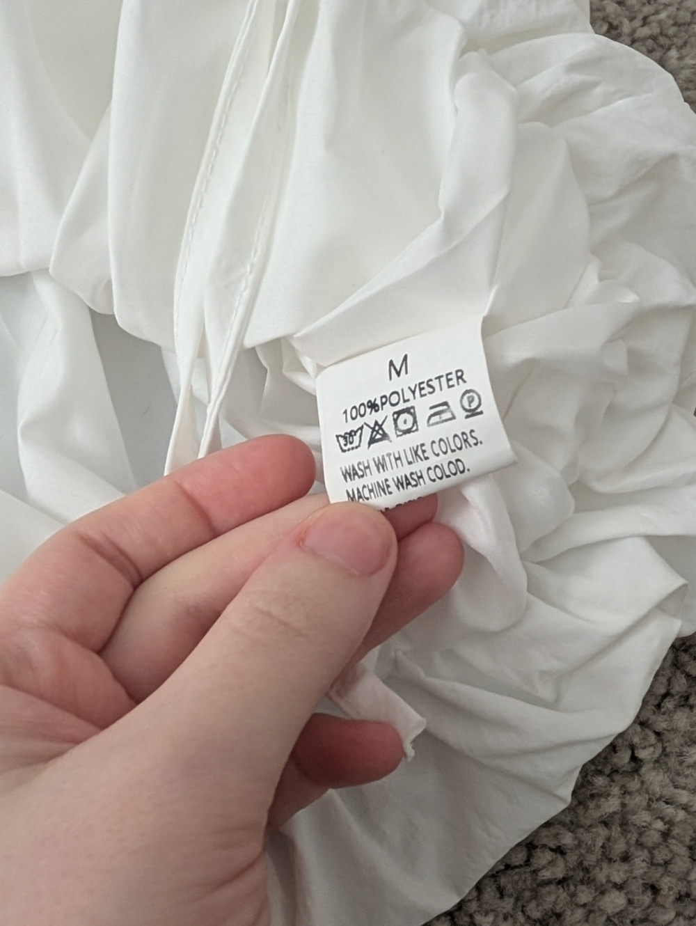 DONATE SOON NWOT White Balloon Bubble High Waist Stretch Skirt Medium - Picture 2 of 5